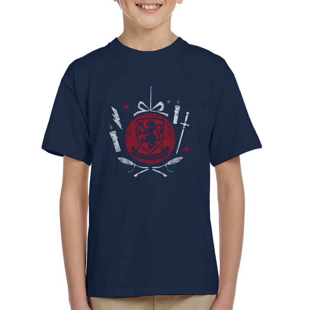 Harry Potter Christmas Gryffindor Bauble Kid's T-Shirt product image 4