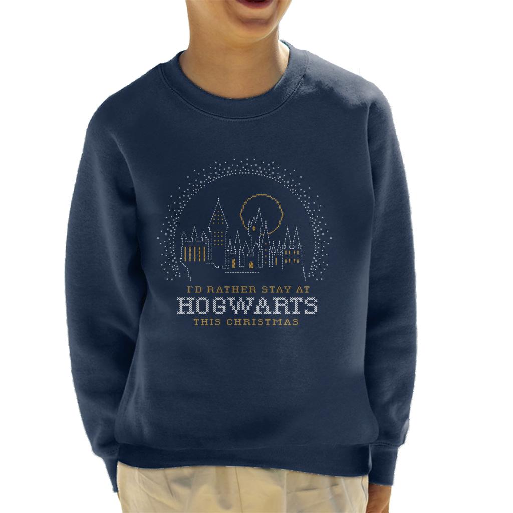 Harry Potter Christmas Staying At Hogwarts Kid's Sweatshirt product image 6
