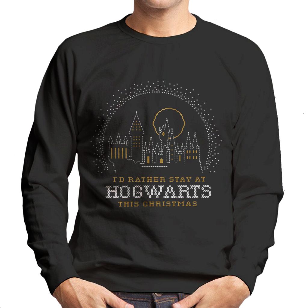 Harry Potter Christmas Staying At Hogwarts Men's Sweatshirt product image 1