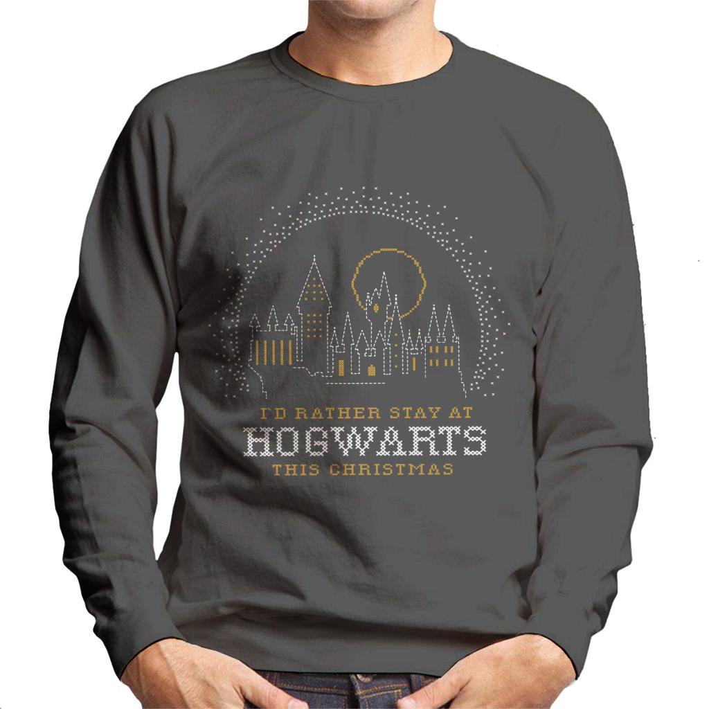 Harry Potter Christmas Staying At Hogwarts Men's Sweatshirt product image 4