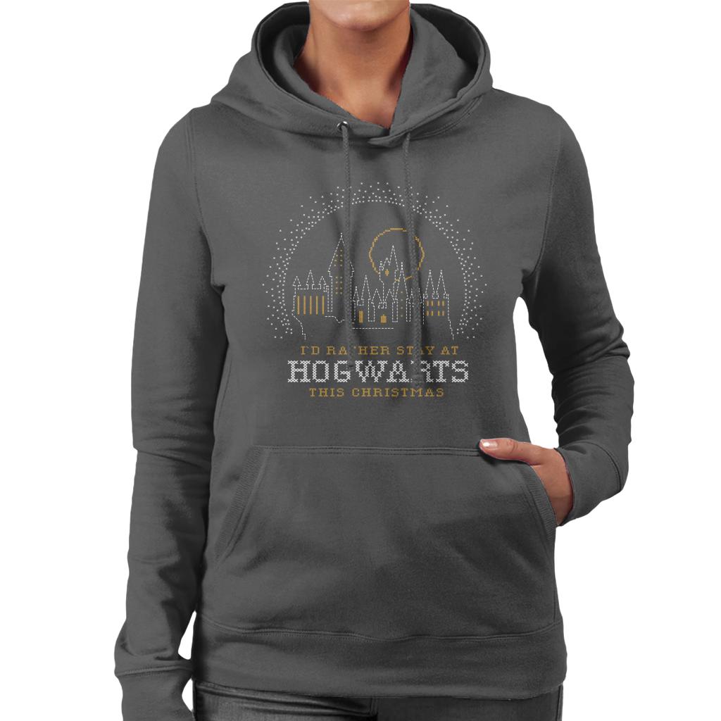 Harry Potter Christmas Staying At Hogwarts Women's Hooded product image 4