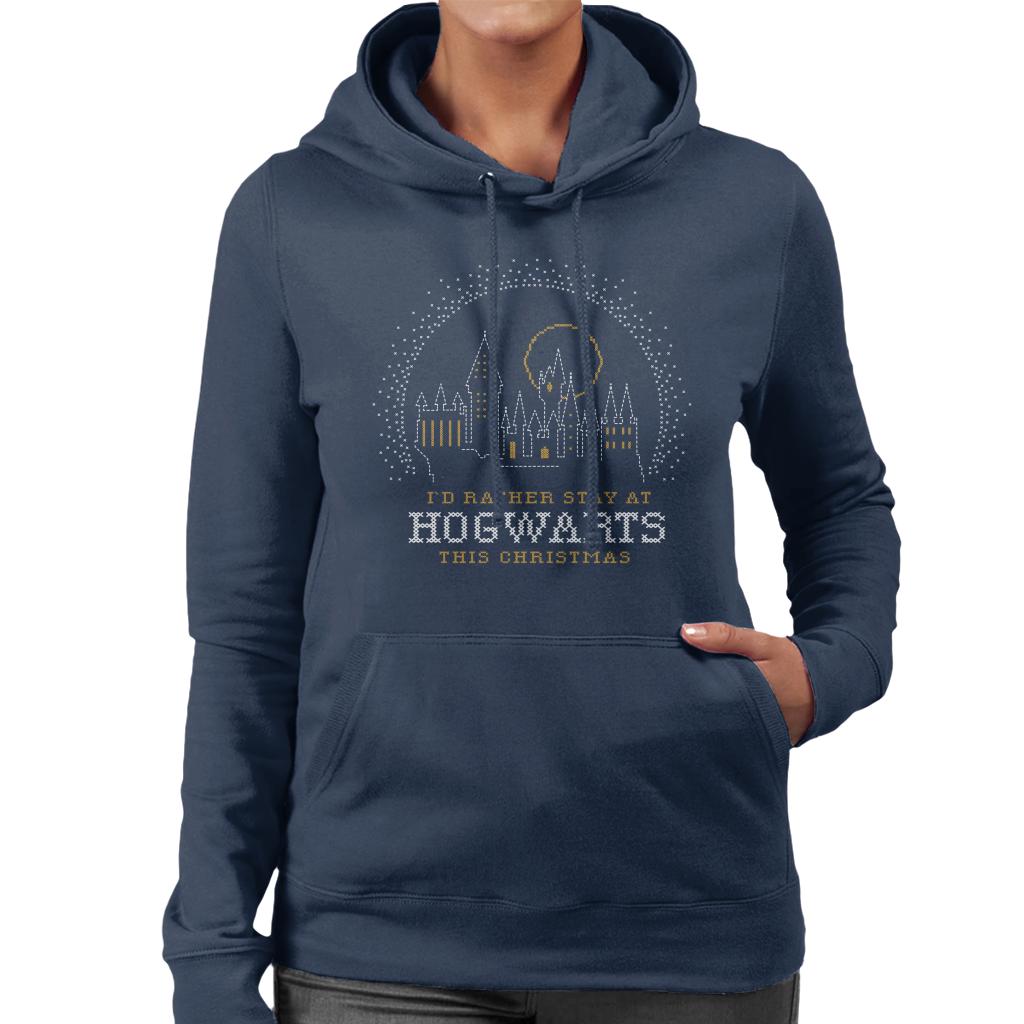 Harry Potter Christmas Staying At Hogwarts Women's Hooded product image 6