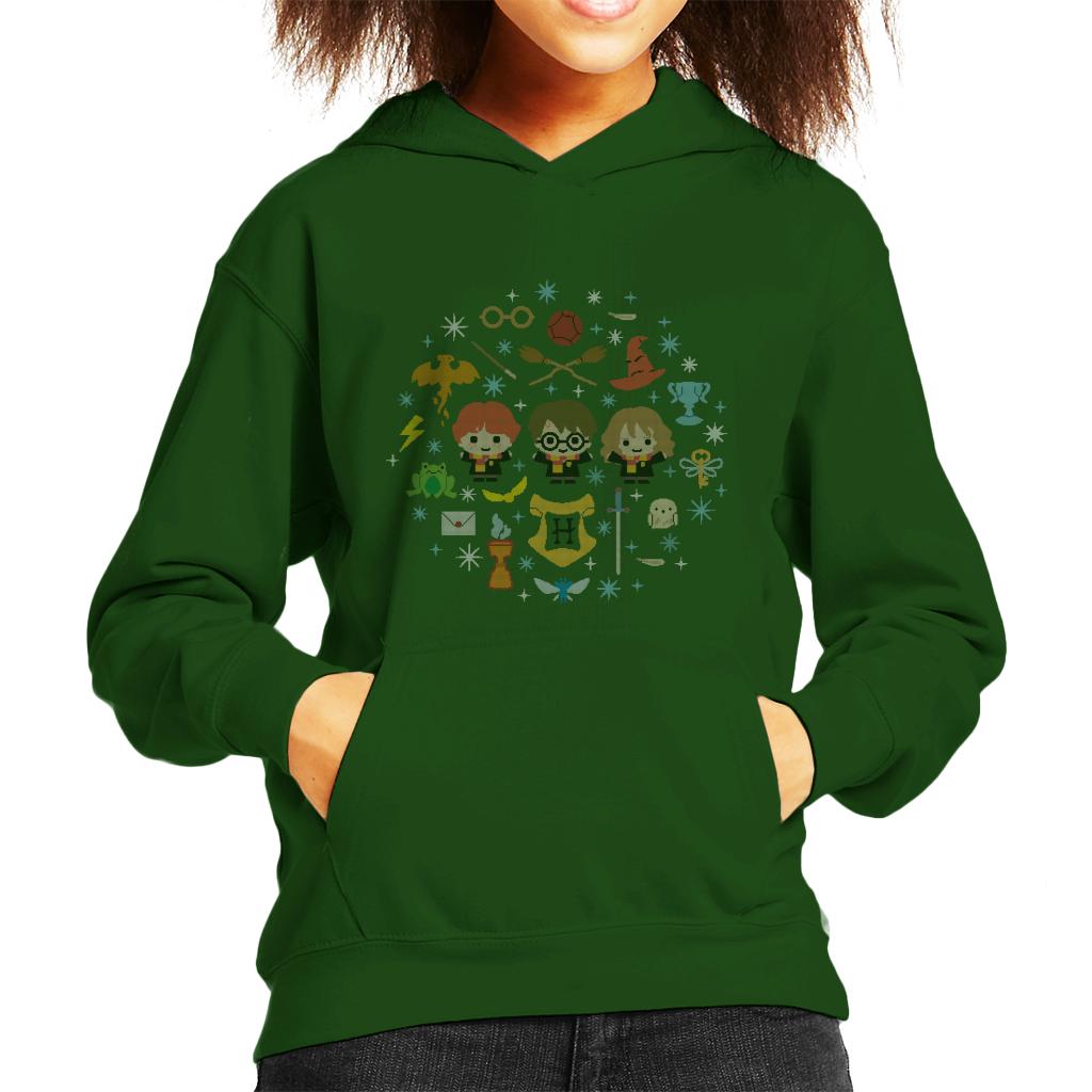 Harry Potter Christmas Characters Montage Kid's Hooded product image 4