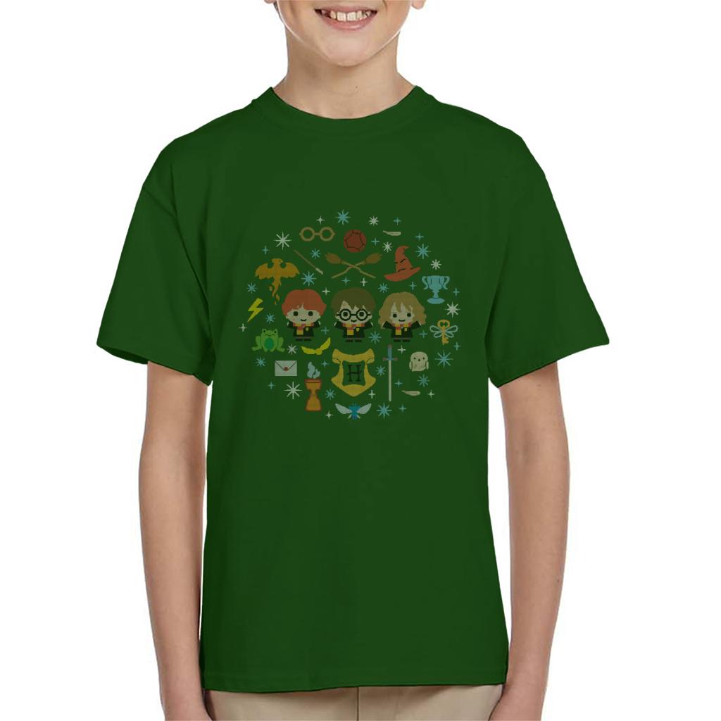 Harry Potter Christmas Characters Montage Kid's T-Shirt product image 4