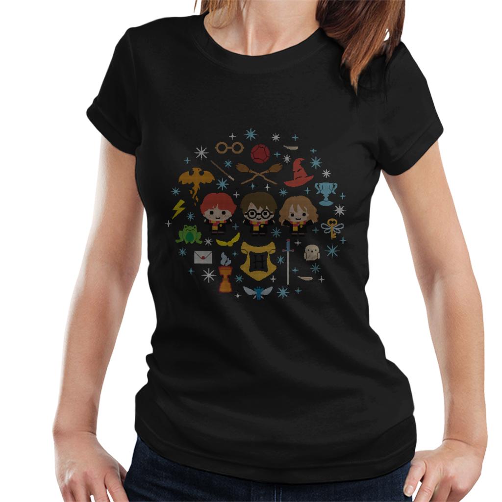 Harry Potter Christmas Characters Montage Women's T-Shirt product image 1