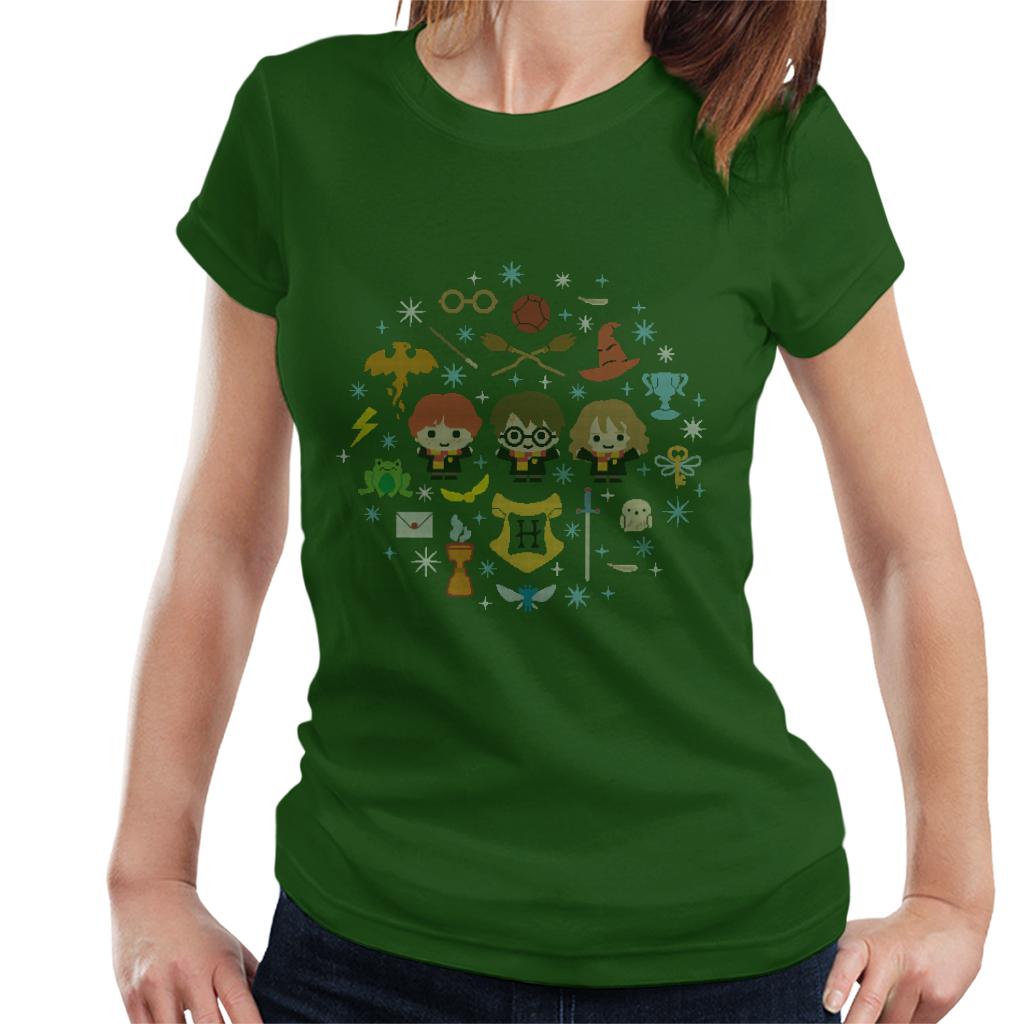 Harry Potter Christmas Characters Montage Women's T-Shirt product image 4