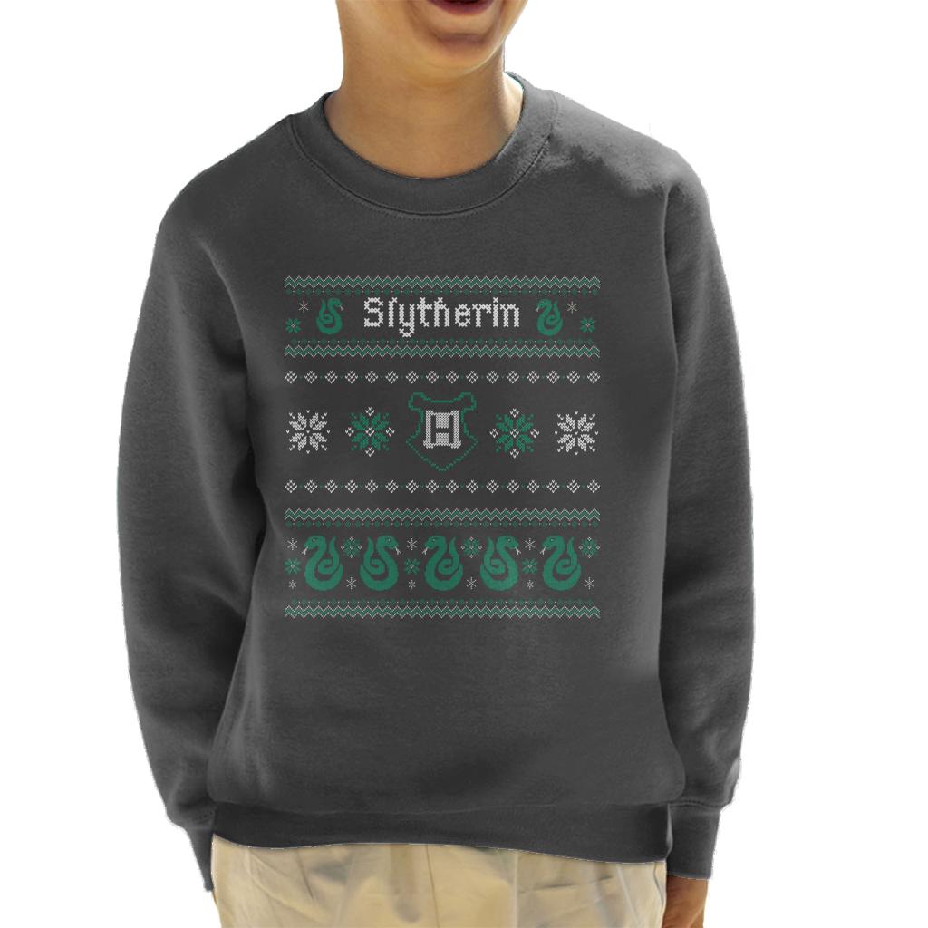 Harry Potter Christmas Slytherin Kid's Sweatshirt product image 4