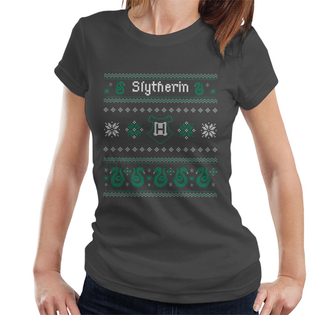 Harry Potter Christmas Slytherin Women's T-Shirt product image 4