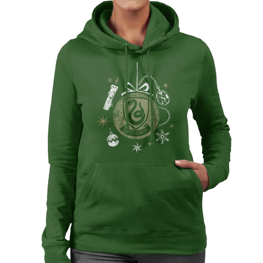 Harry Potter Christmas Slytherin Bauble Women's Hooded product image 4