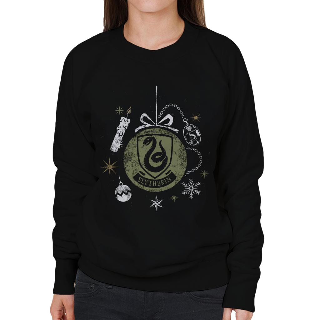 Harry Potter Christmas Slytherin Bauble Women's Sweatshirt product image 1