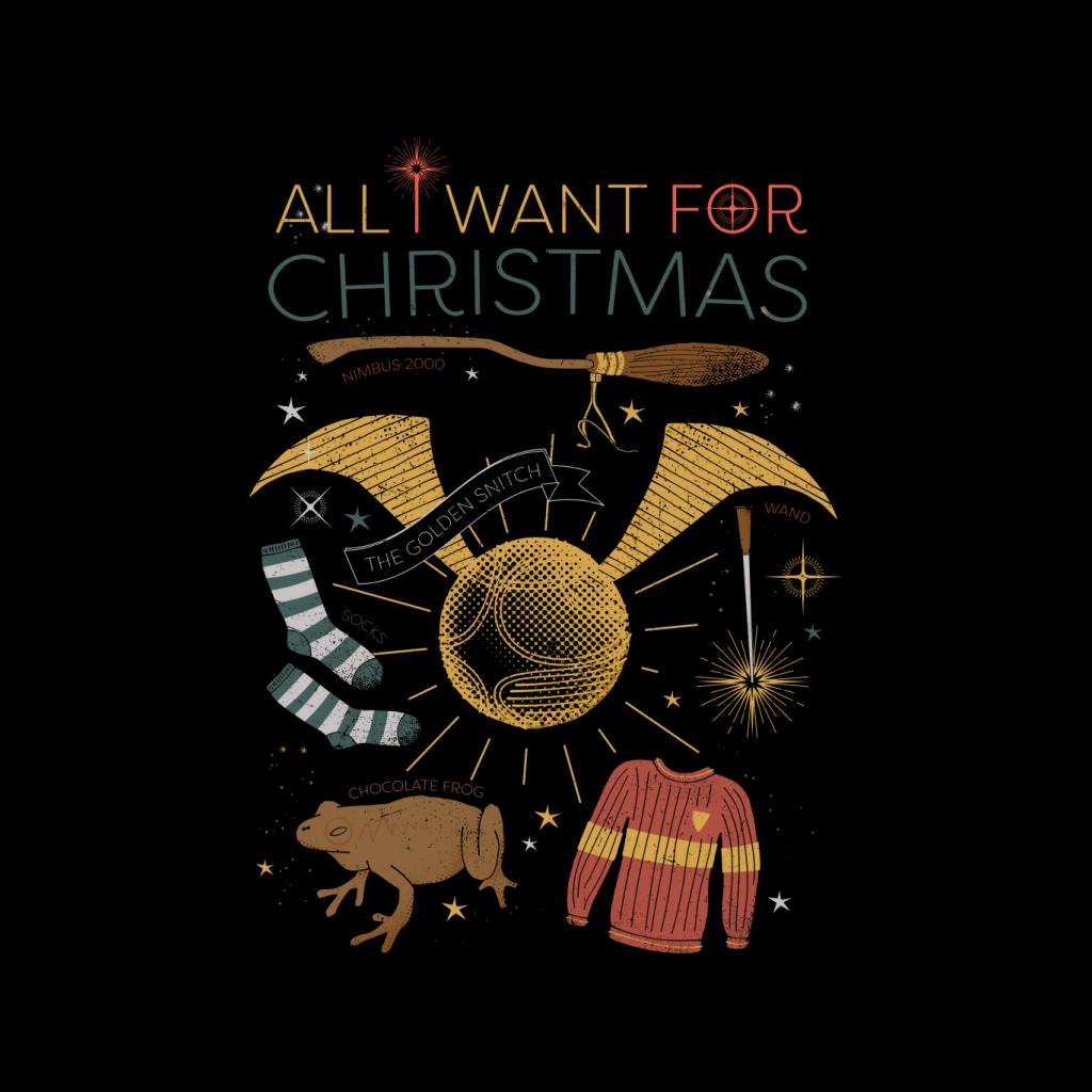 Harry Potter Christmas All I Want Is Men's Hooded Sweatshirt product image 2