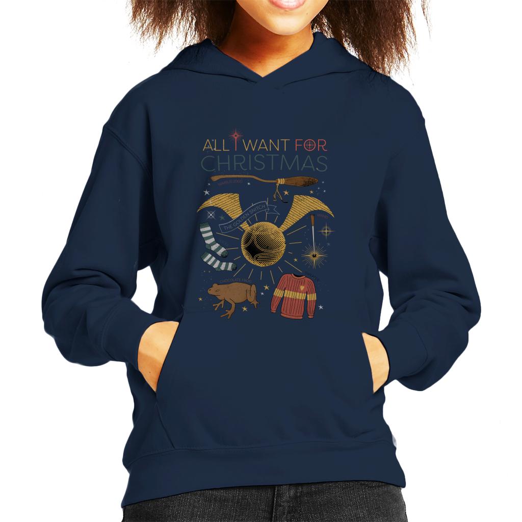 Harry Potter Christmas All I Want Is Kid's Hooded Sweatshirt product image 4