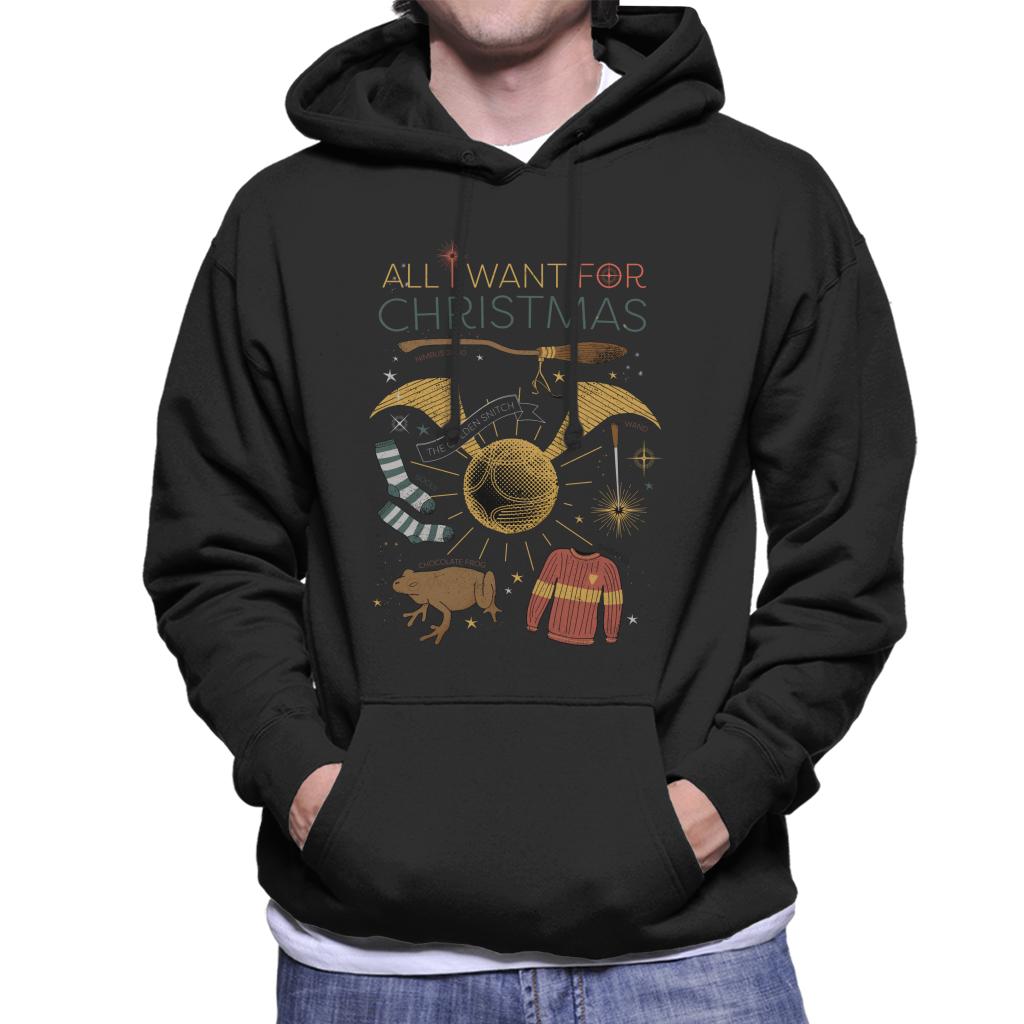 Harry Potter Christmas All I Want Is Men's Hooded Sweatshirt product image 1