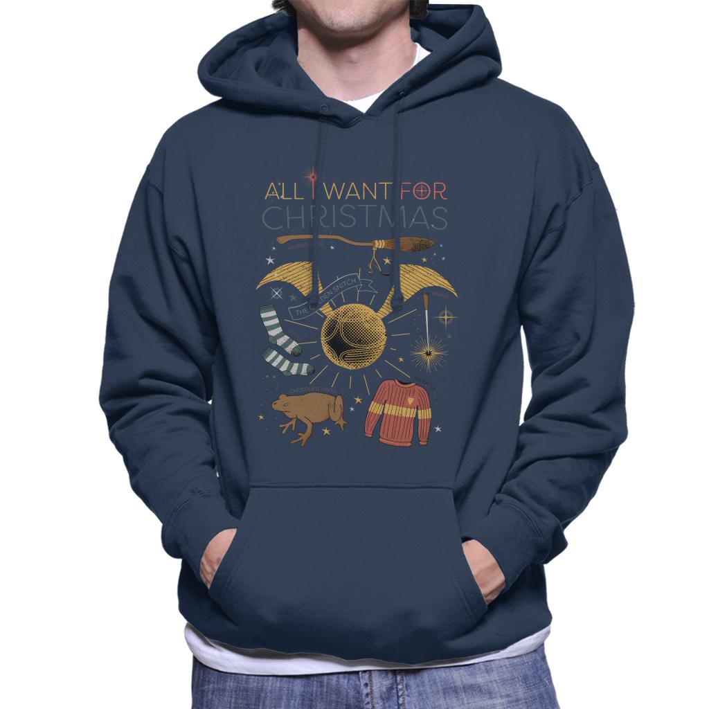 Harry Potter Christmas All I Want Is Men's Hooded Sweatshirt product image 4