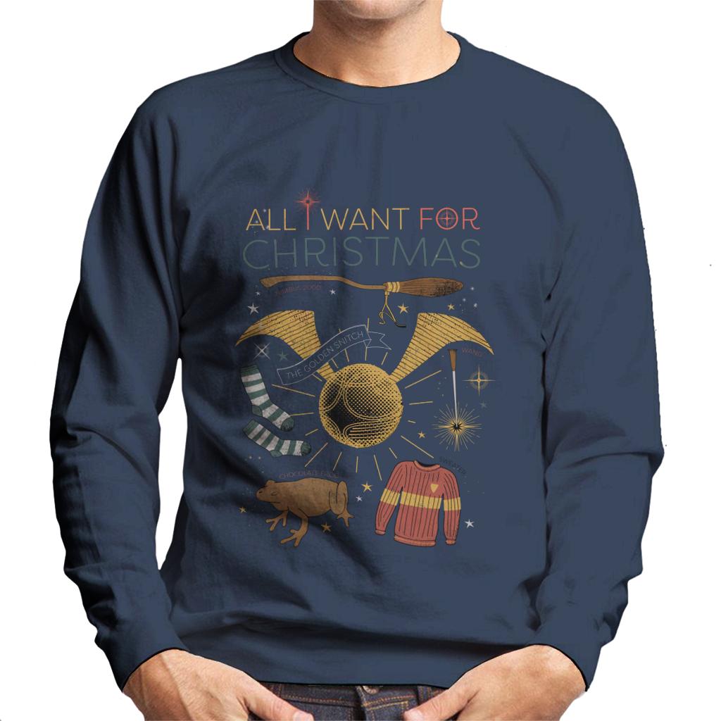 Harry Potter Christmas All I Want Is Men's Sweatshirt product image 4