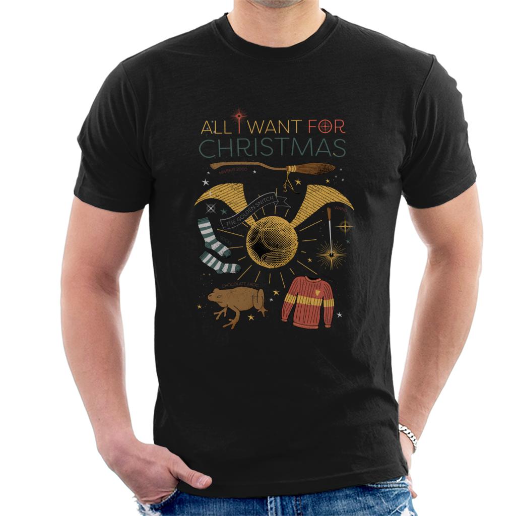 Harry Potter Christmas All I Want Is Men's T-Shirt product image 1
