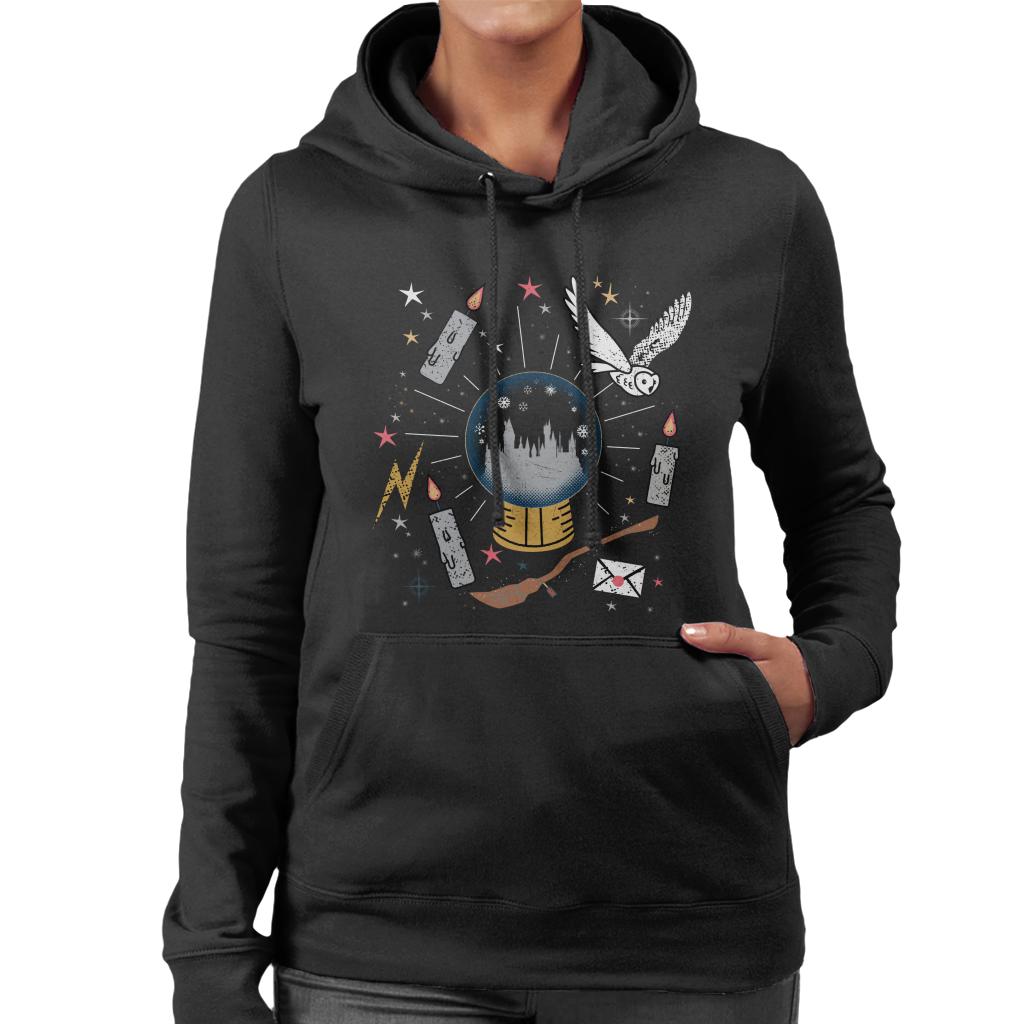 Harry Potter Christmas Crystal Ball Women's Hooded product image 1
