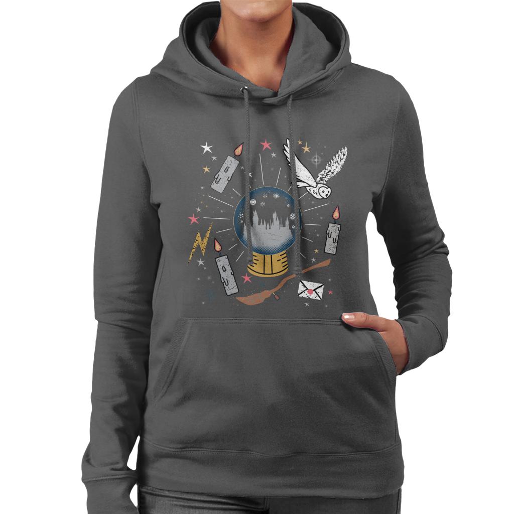 Harry Potter Christmas Crystal Ball Women's Hooded product image 4