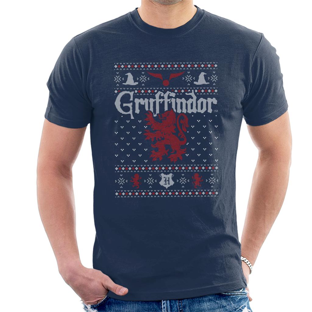 Harry Potter Christmas Gryffindor Men's T-Shirt product image 4