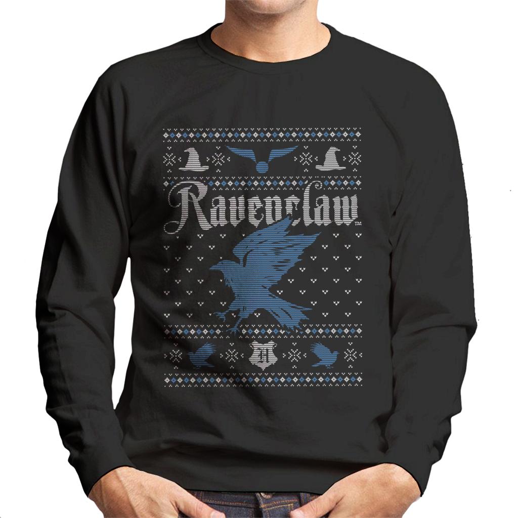 Harry Potter Christmas Ravenclaw Patten Men's Sweatshirt product image 1