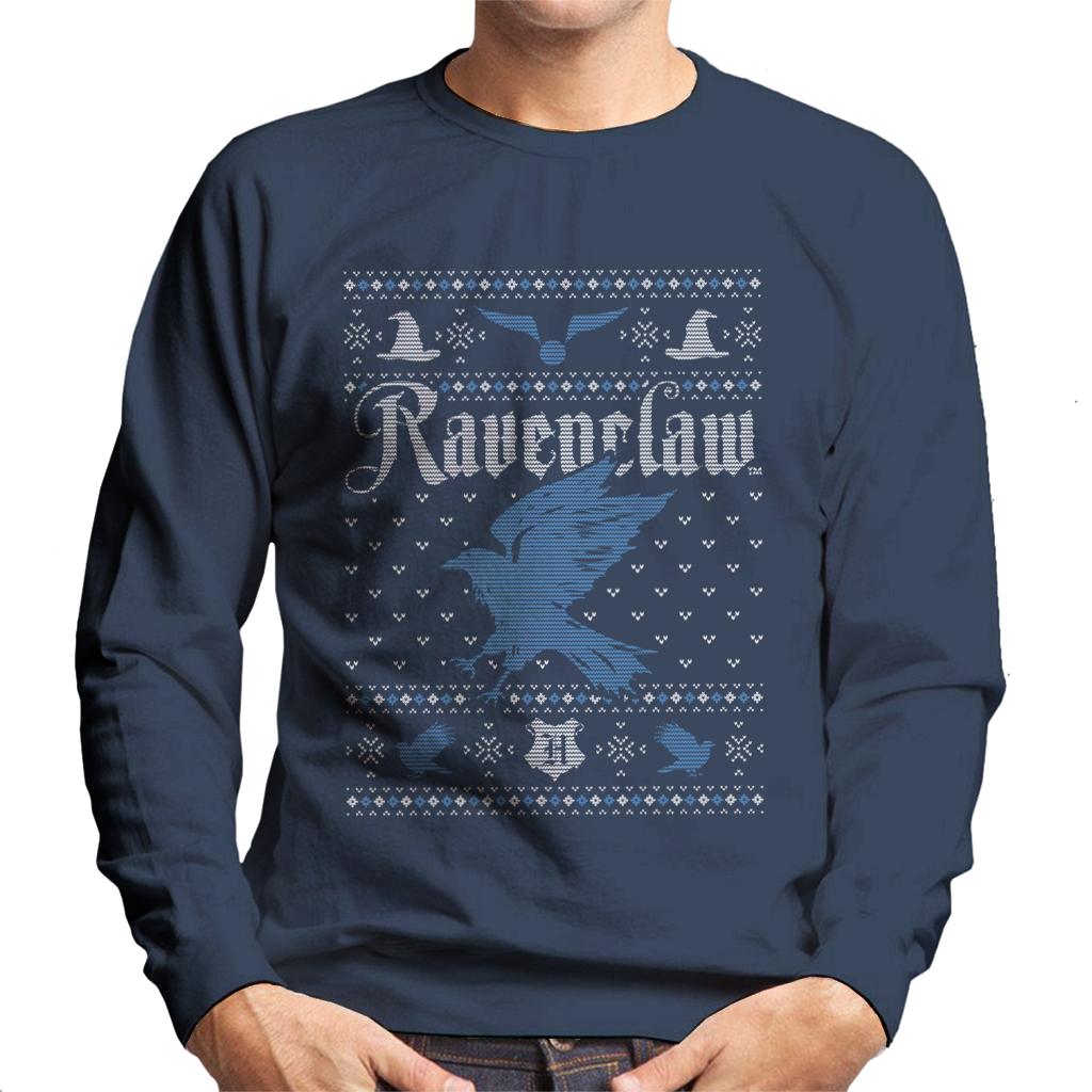 Harry Potter Christmas Ravenclaw Patten Men's Sweatshirt product image 4