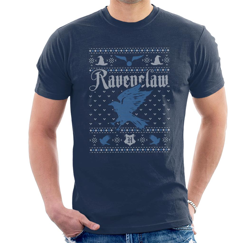 Harry Potter Christmas Ravenclaw Patten Men's T-Shirt product image 4