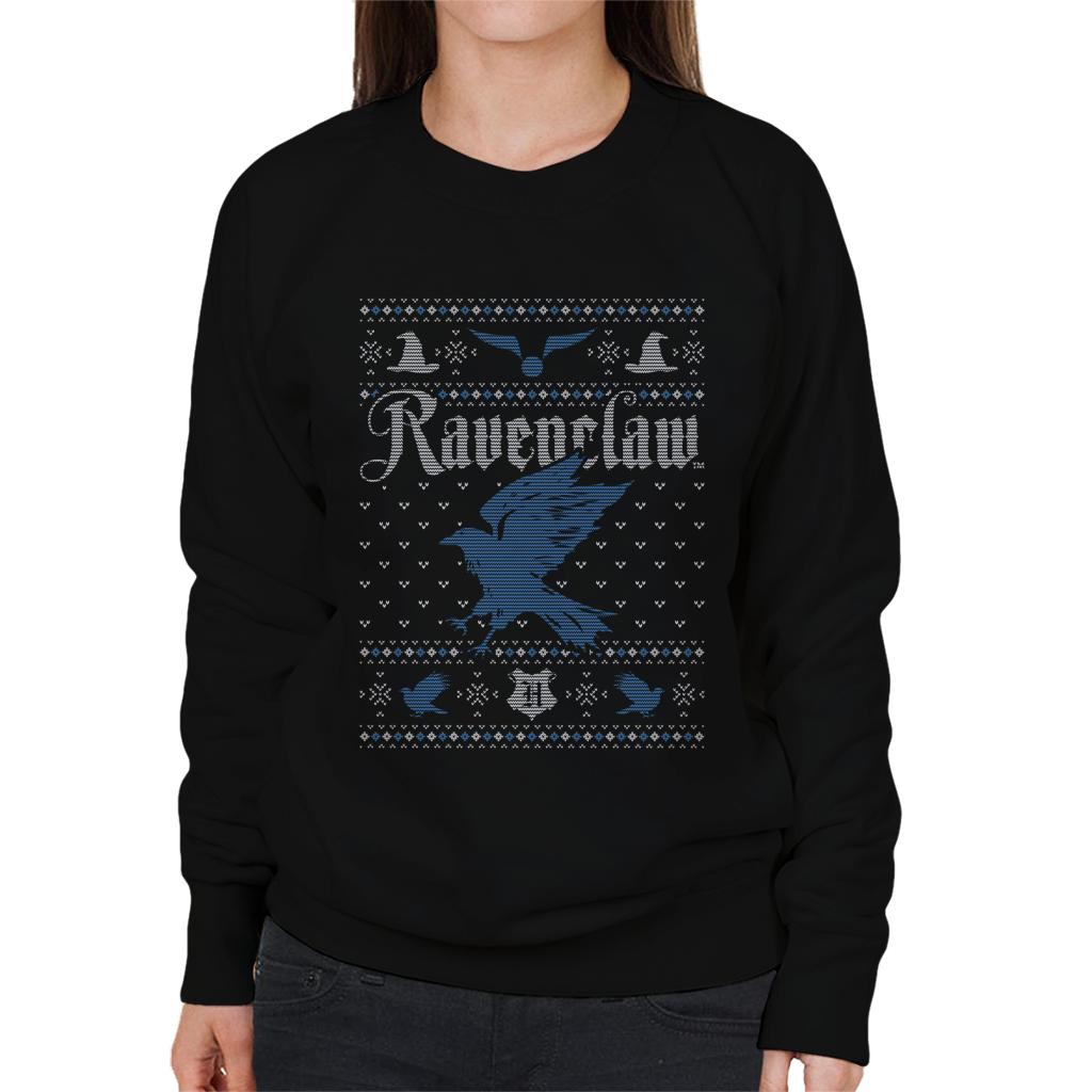 Harry Potter Christmas Ravenclaw Patten Women's Sweatshirt product image 1