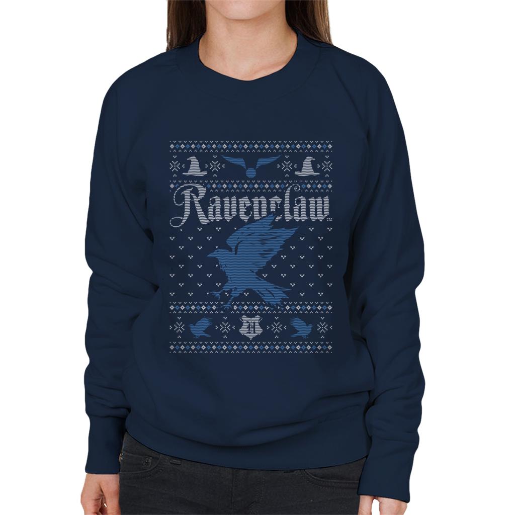 Harry Potter Christmas Ravenclaw Patten Women's Sweatshirt product image 4