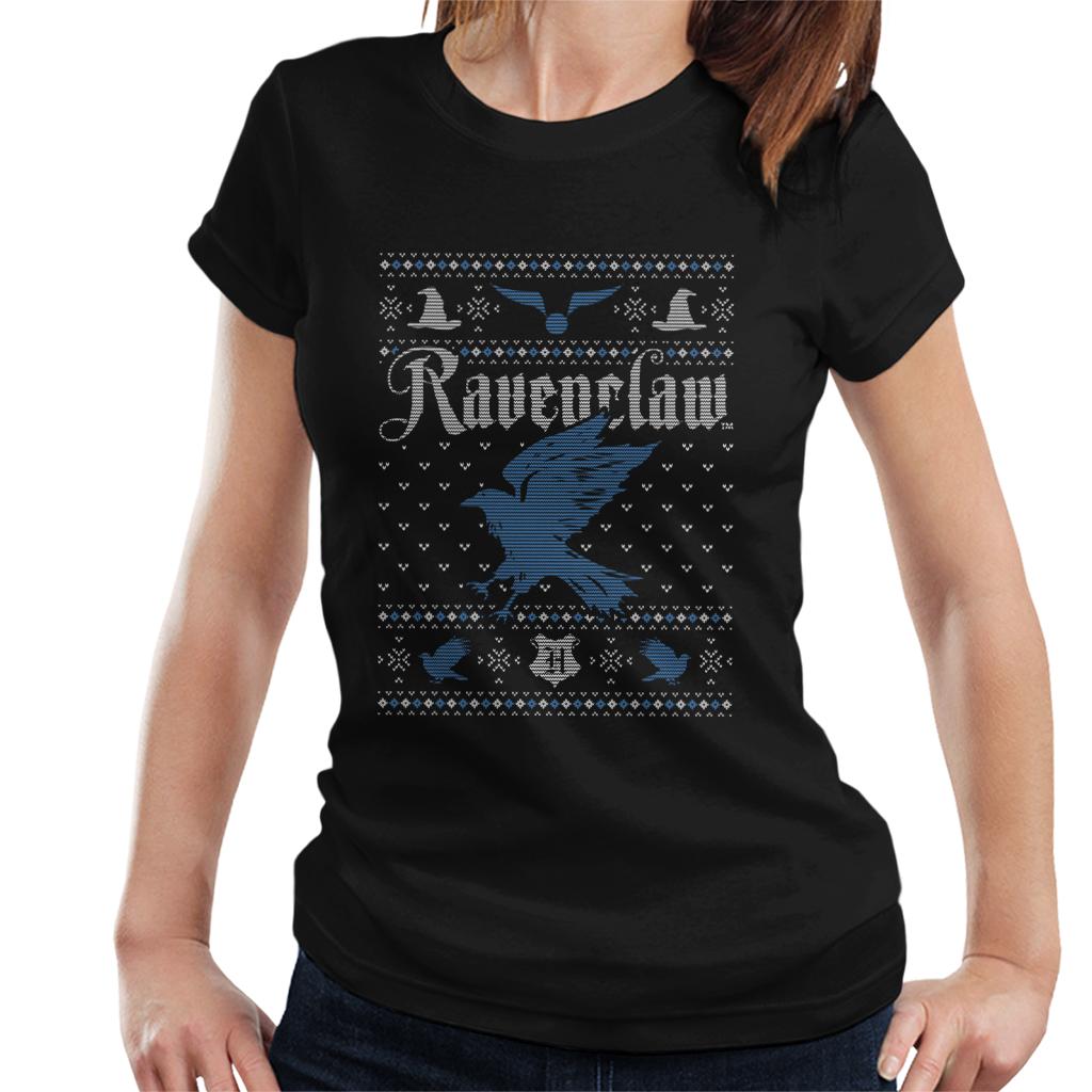 Harry Potter Christmas Ravenclaw Patten Women's T-Shirt product image 1