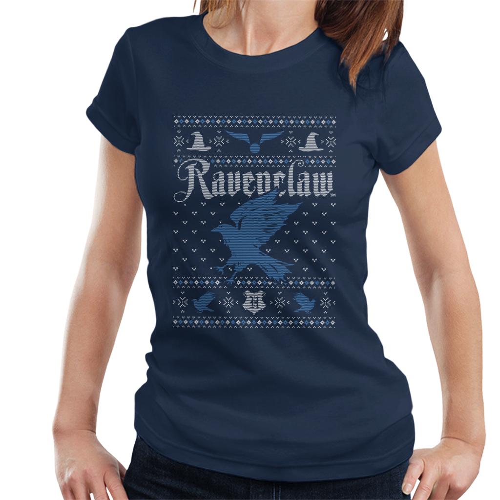 Harry Potter Christmas Ravenclaw Patten Women's T-Shirt product image 4