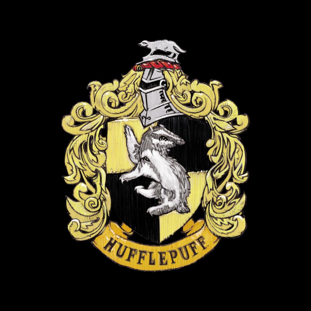 Harry Potter Hufflepuff House Crest Men's T-Shirt product image 2