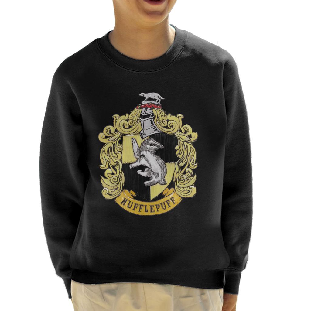 Harry Potter Hufflepuff House Crest Kid's Sweatshirt product image 1