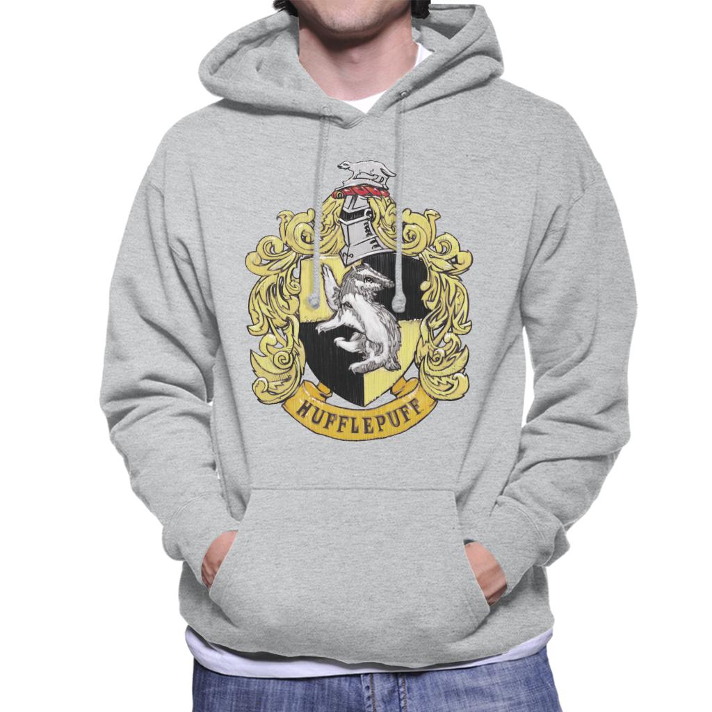Harry Potter Hufflepuff House Crest Men's Hooded Sweatshirt product image 4