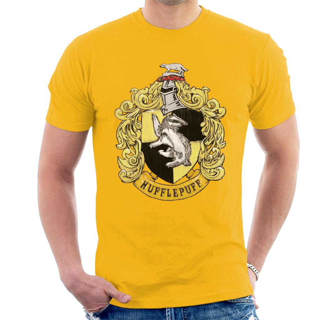Harry Potter Hufflepuff House Crest Men's T-Shirt product image 6