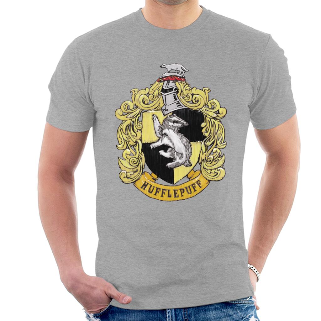 Harry Potter Hufflepuff House Crest Men's T-Shirt product image 4