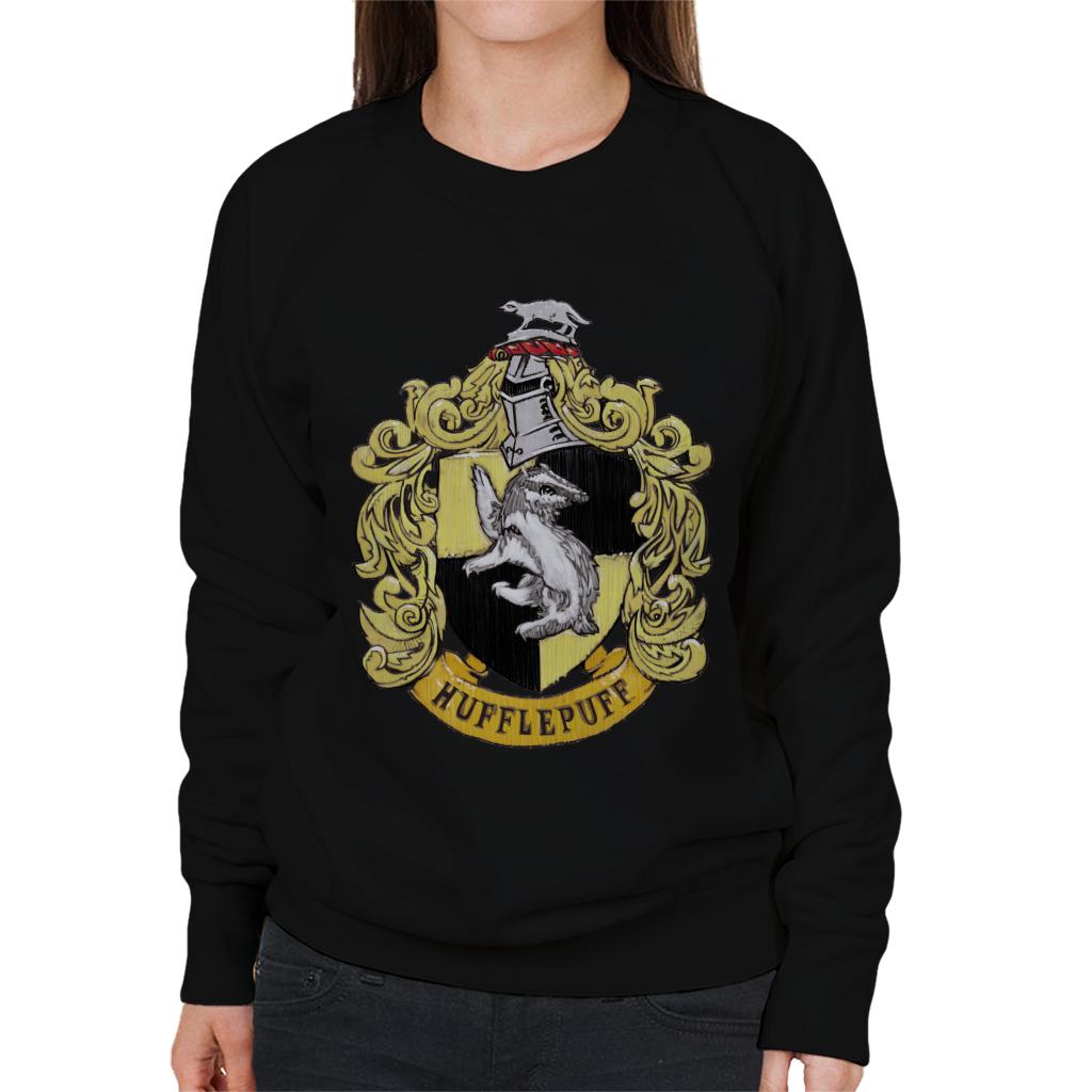 Harry Potter Hufflepuff House Crest Women's Sweatshirt product image 1