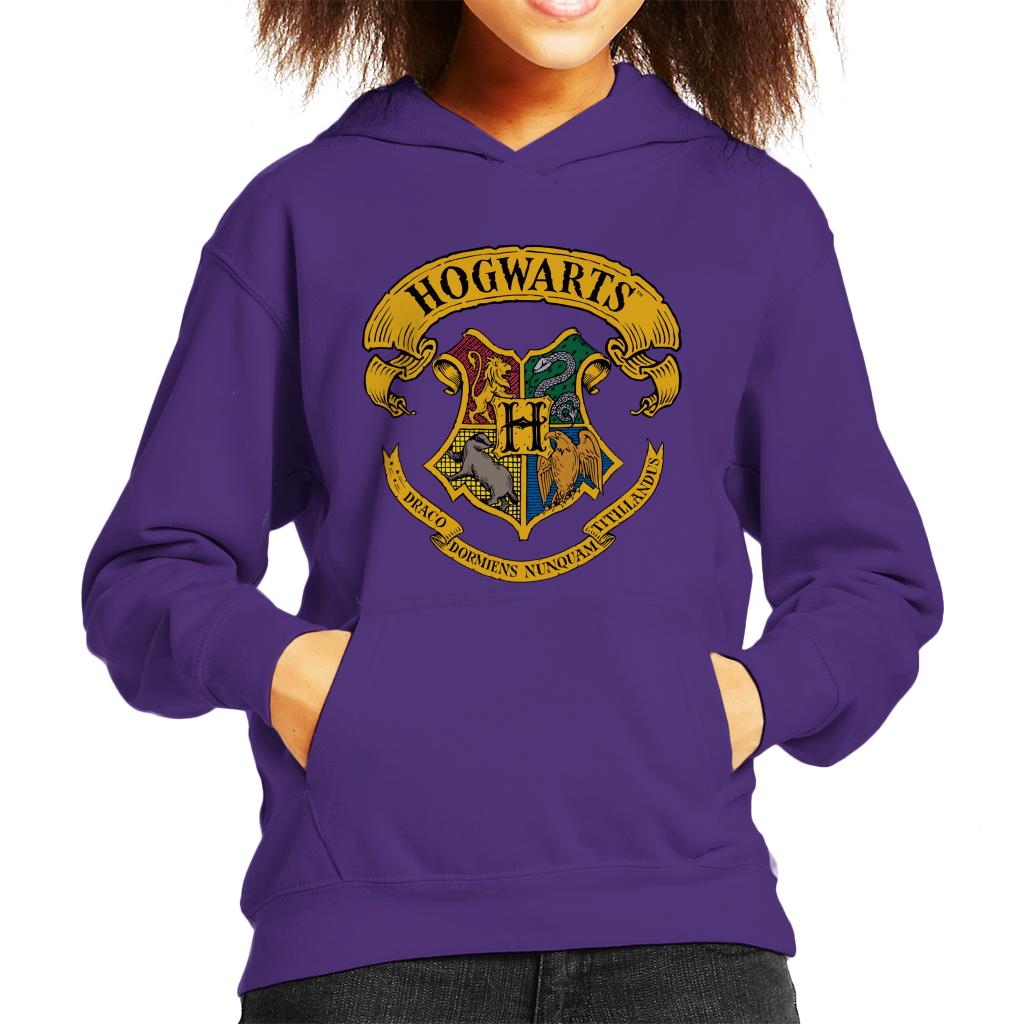 Harry Potter All Hogwarts Crest Kid's Hooded Sweatshirt product image 4
