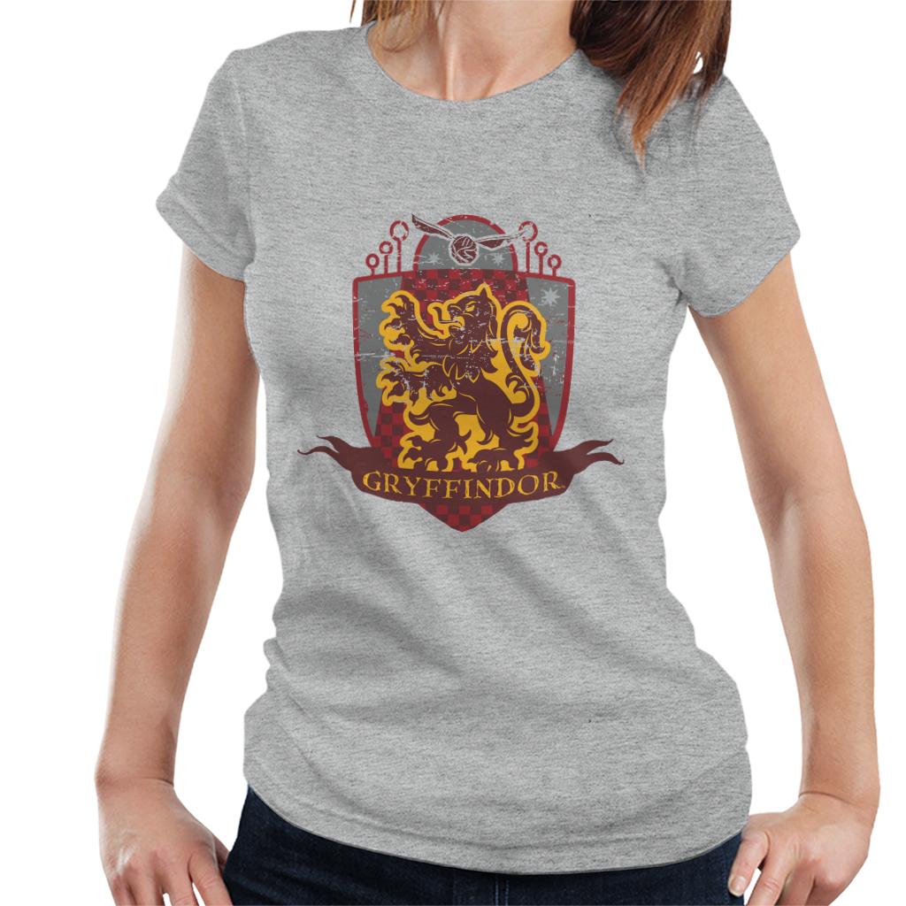 Harry Potter Gryffindor Quidditch Distressed Shield Women's product image 1