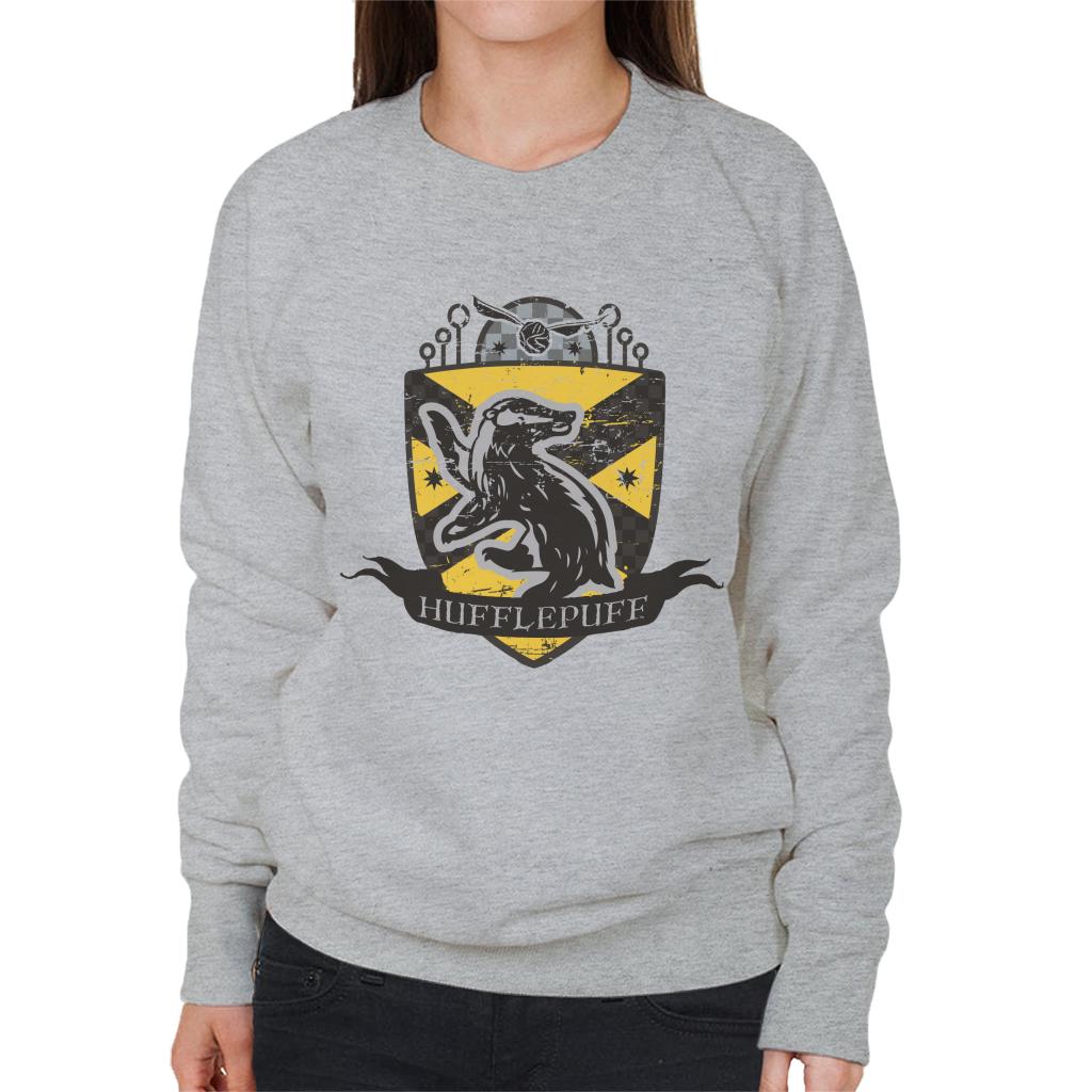 Harry Potter Hufflepuff Quidditch Distressed Shield Women's product image 1