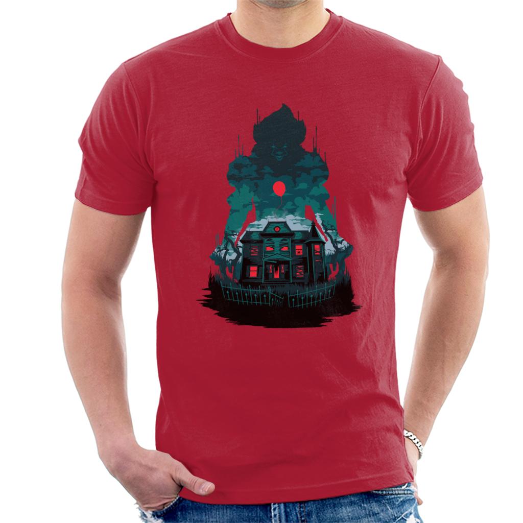 IT Pennywise House Red Balloon Men's T-Shirt product image 4