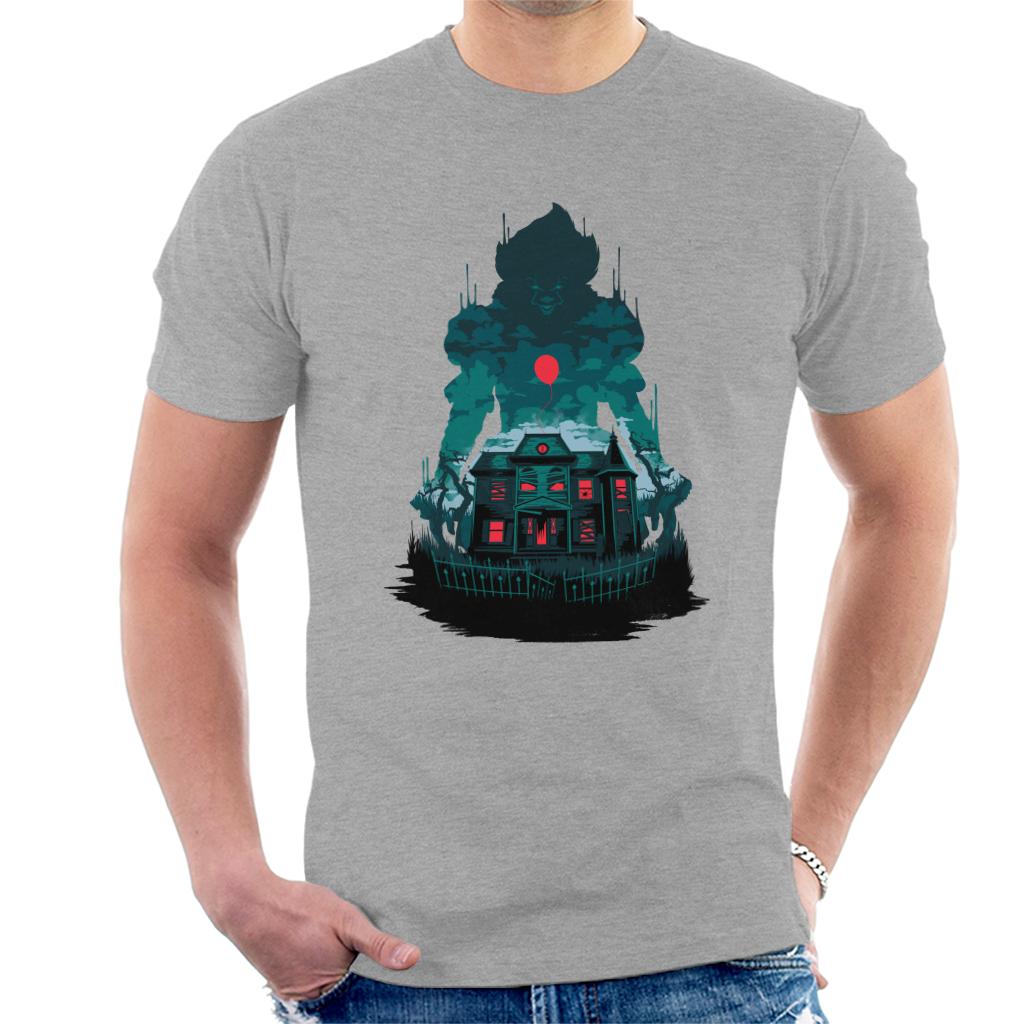 IT Pennywise House Red Balloon Men's T-Shirt product image 1
