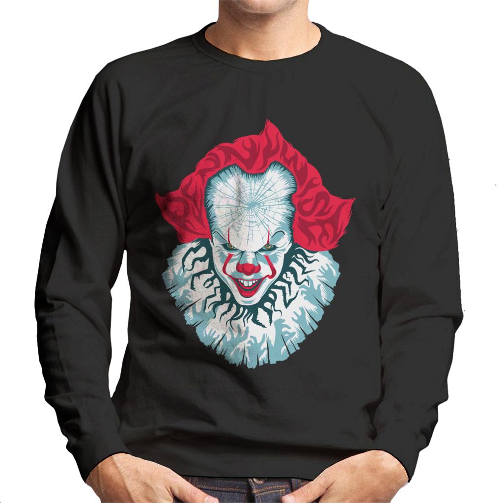 IT Pennywise Cracked Head Men's Sweatshirt product image 1