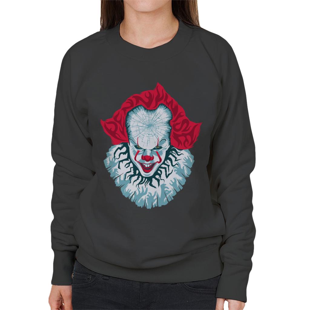 IT Pennywise Cracked Head Women's Sweatshirt product image 4