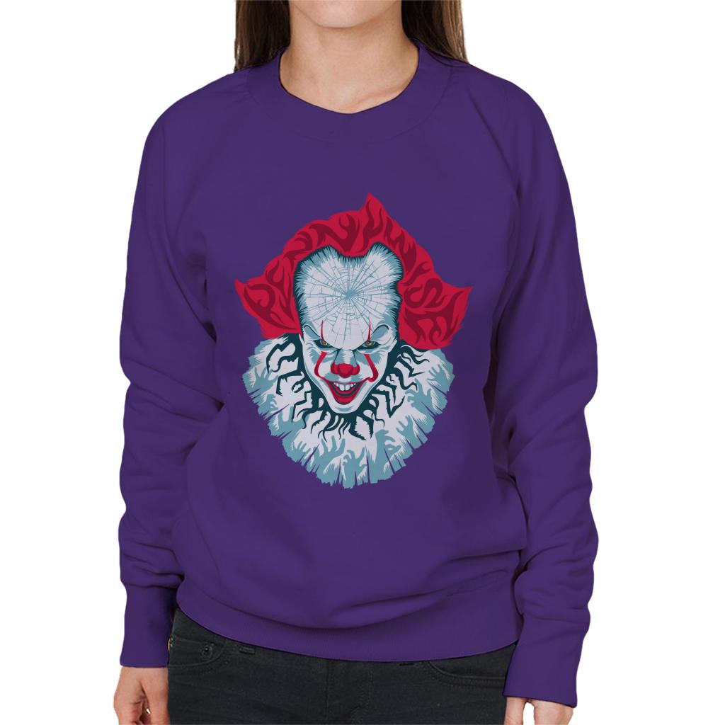 IT Pennywise Cracked Head Women's Sweatshirt product image 6