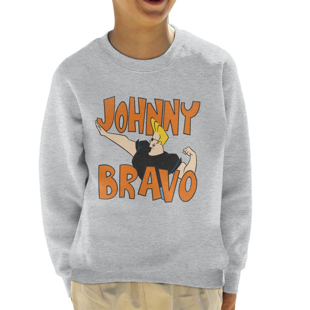 Johnny Bravo Side Pose Logo Kid's Sweatshirt product image 1