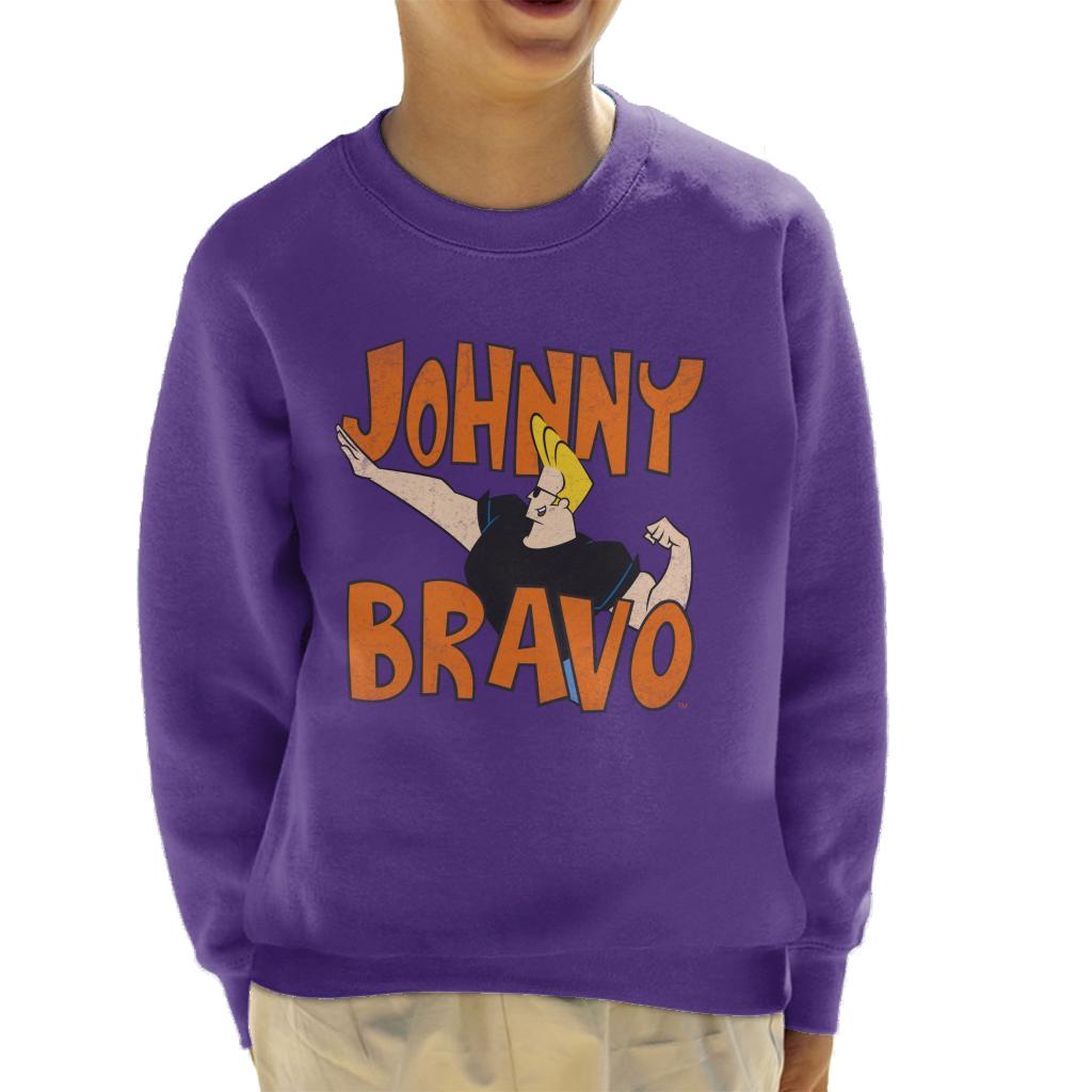 Johnny Bravo Side Pose Logo Kid's Sweatshirt product image 6