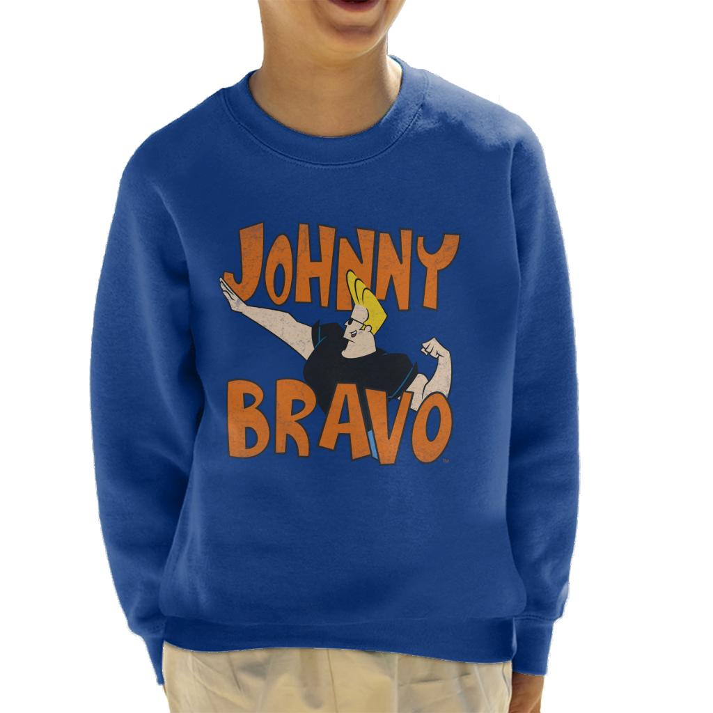 Johnny Bravo Side Pose Logo Kid's Sweatshirt product image 4