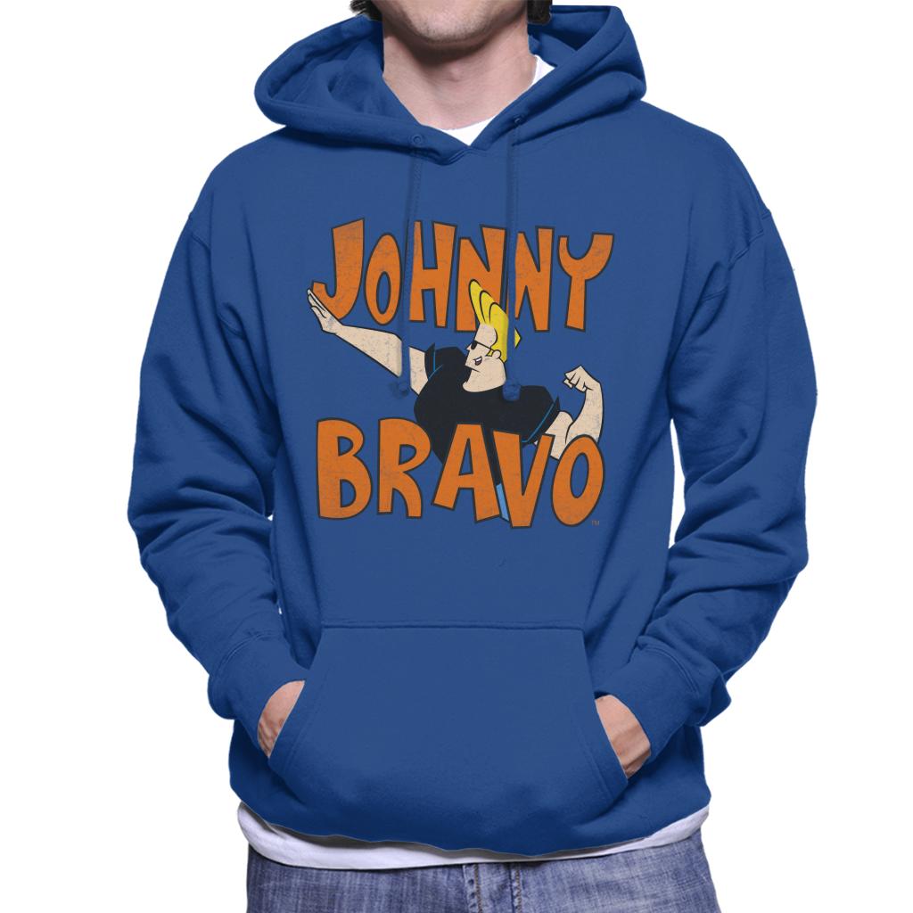 Johnny Bravo Side Pose Logo Men's Hooded Sweatshirt product image 4