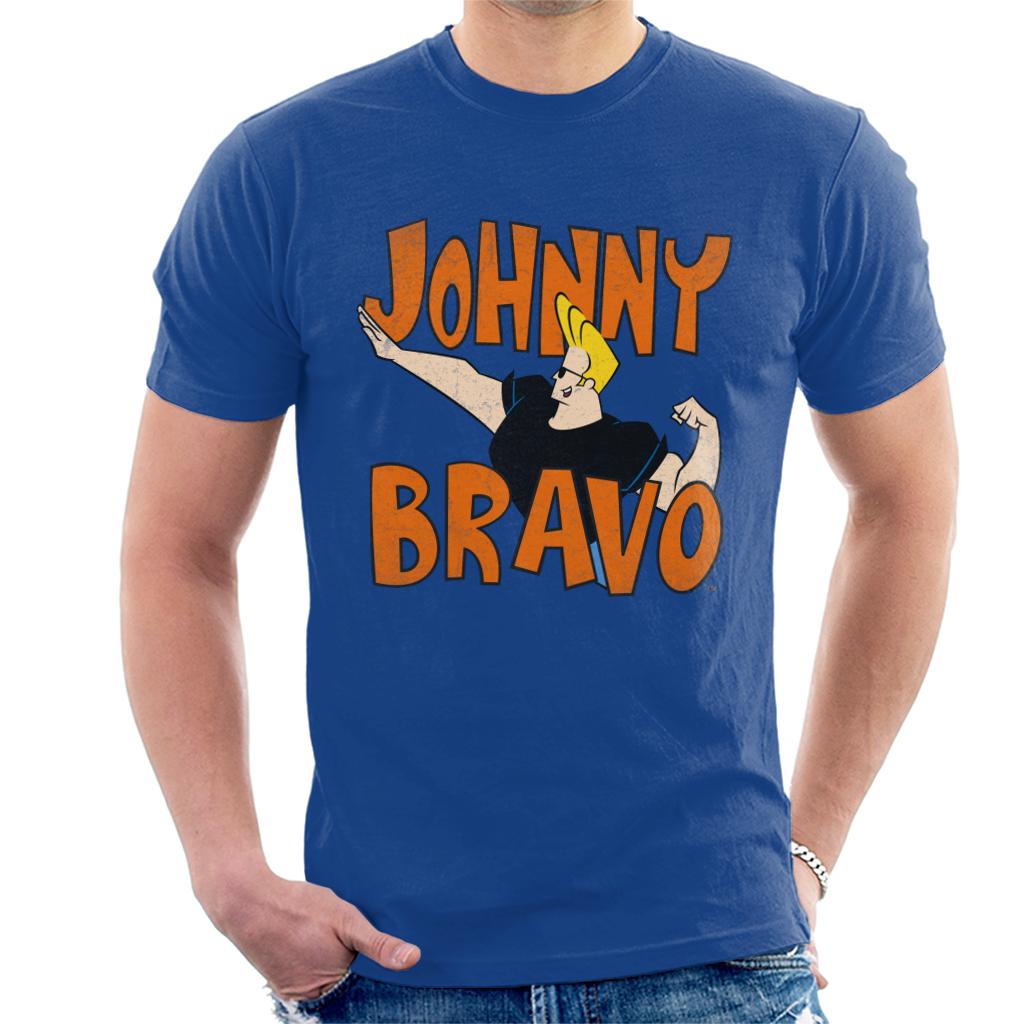 Johnny Bravo Side Pose Logo Men's T-Shirt product image 4