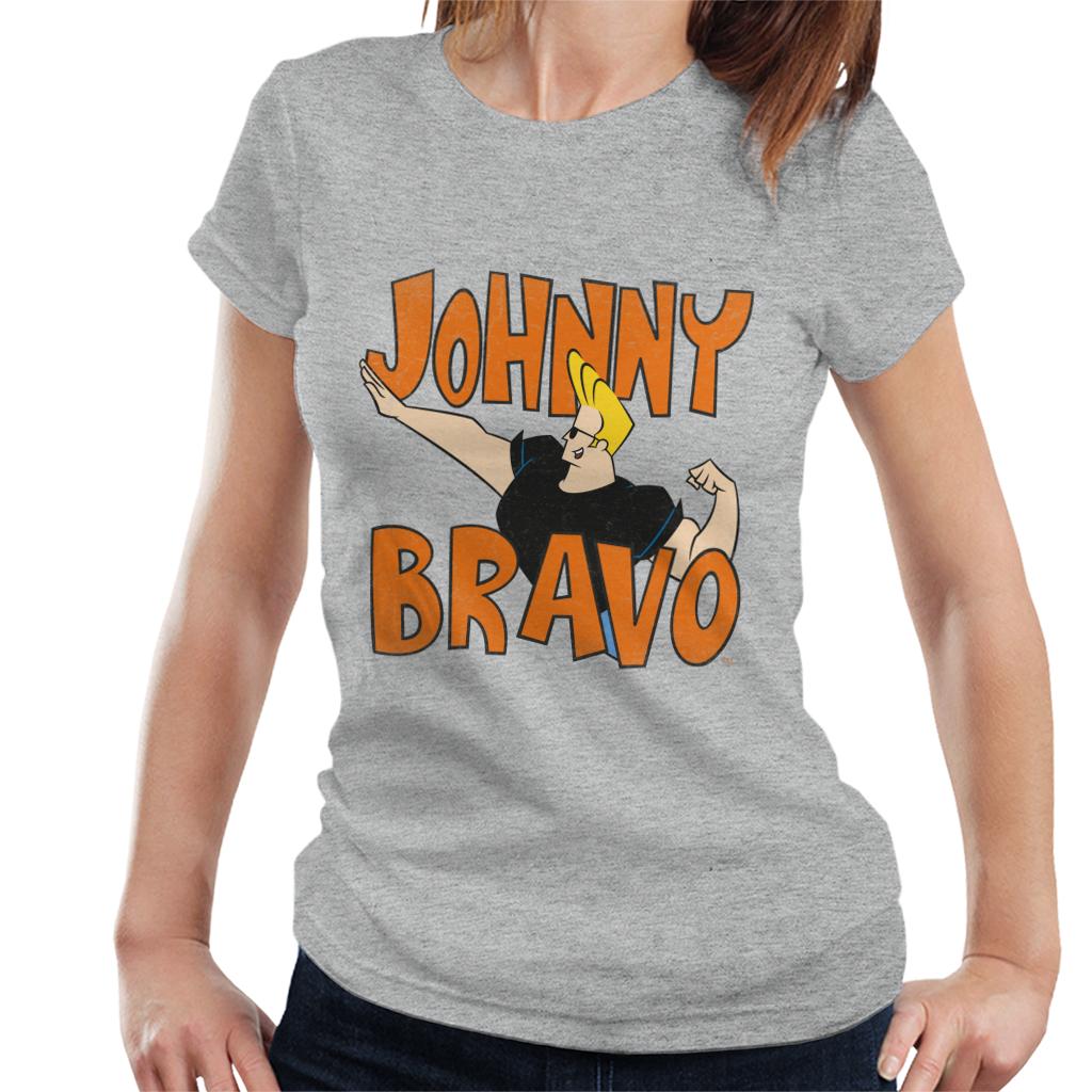 Johnny Bravo Side Pose Logo Women's T-Shirt product image 1